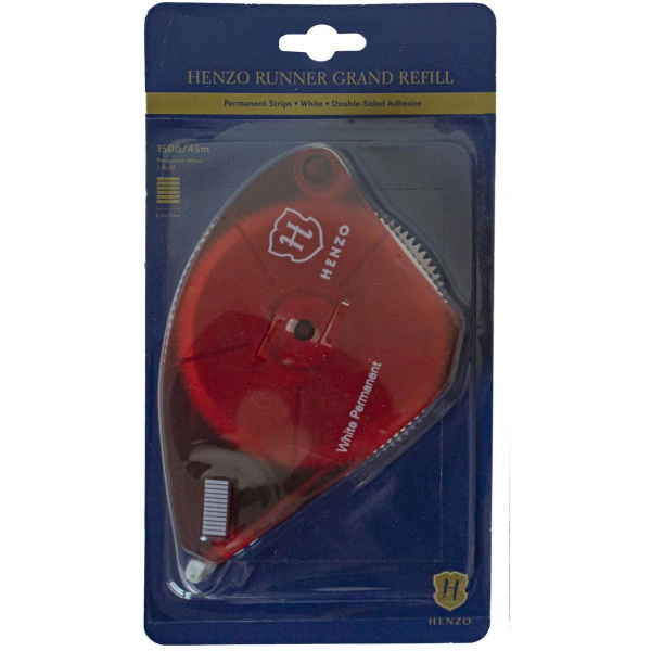 Henzo Taperunner Runner Grand Navulling 45 Meter White