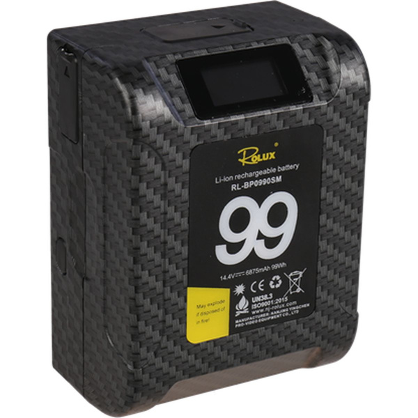 Rolux Smart V-Mount Battery RL-BP0990SM 99WH 14.4V 6875mAh