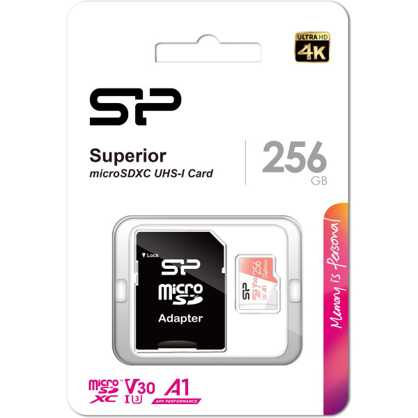 Silicon Power MicroSDXC Superior Pro C10 UHS-1 U3 V30 256GB