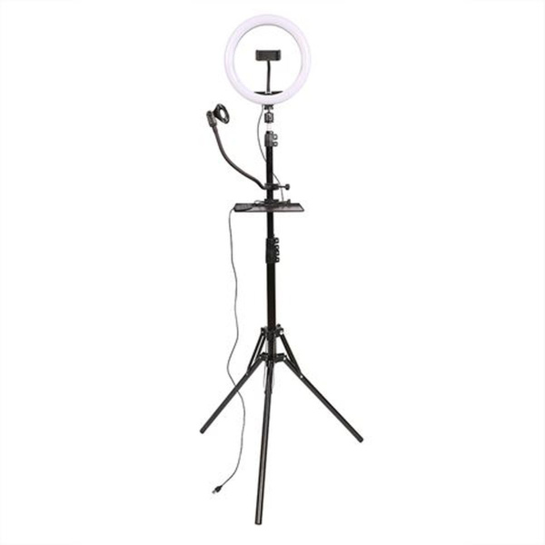 StudioKing LED Vlog Set SK-K190 w/ Ring Lamp And Mic Holder