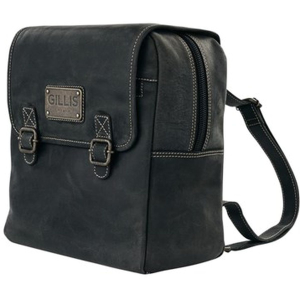 Gillis London Trafalgar Knapsack Leather Vintage Black