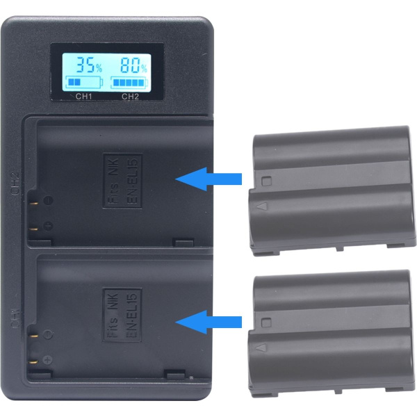 Mcoplus Duocharger USB Nikon and-EL15