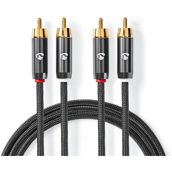 Nedis Stereo-Audio Cable | 2X RCA Male | 2X RCA Male