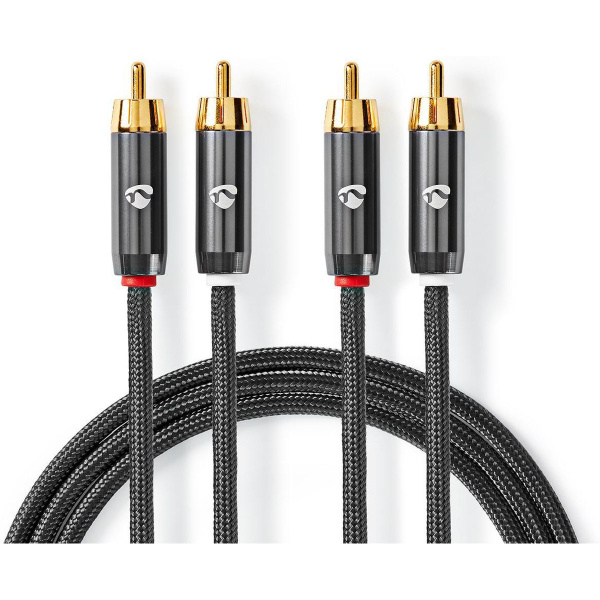 Nedis Stereo-Audio Cable | 2X RCA Male | 2X RCA Male