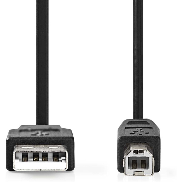 Nedis USB-Cable USB 2.0 USB-A Male USB-B Male 480 Mbps 2.0m