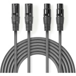 Nedis Balanced Audio Cable | 2X XLR 3-PINS Male | 2X XLR