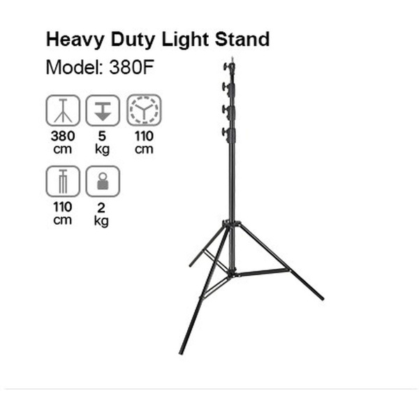 Godox 380F Heavy-Duty Light Stand 381cm (12.5')