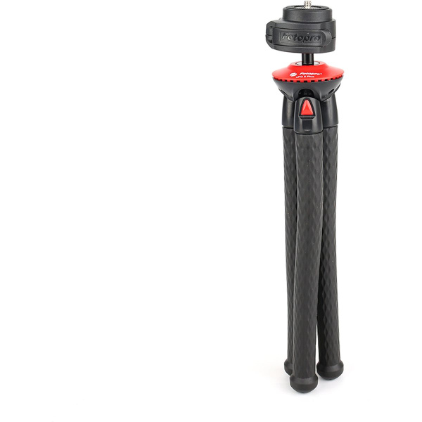 Fotopro Ufo 2 Plus Black/Red Tripod w/ Phone &amp; GoPro Mount