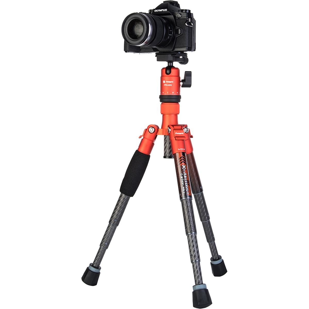 Fotopro X-AirCross 1 Mini Carbon Tripod Orange - Image 3