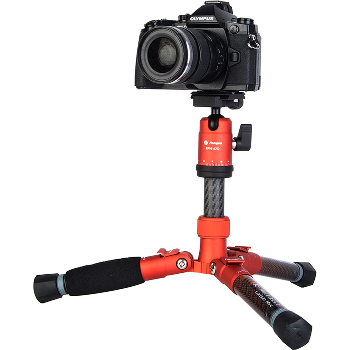 Fotopro X-AirCross 1 Mini Carbon Tripod Orange - Image 5
