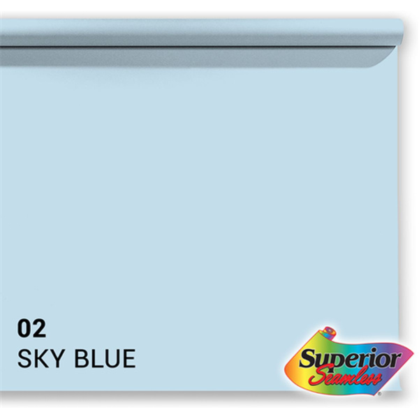Superior Background Rol Sky Blue (NR 02) 1.35m X 11m