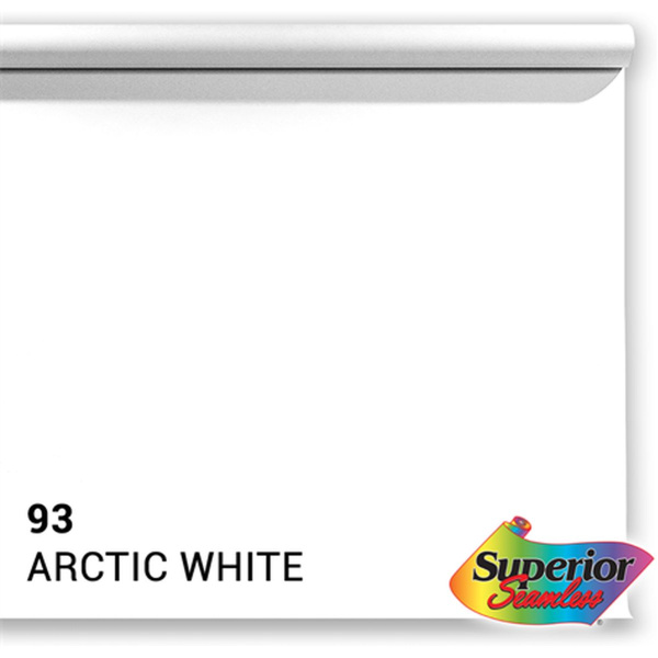 Superior Background Roll Artic White (NR 93) 1.35m X 11m