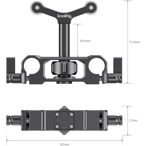 SmallRig 2727 Universal 15mm LWS Rod Mount Lens Support - Image 2