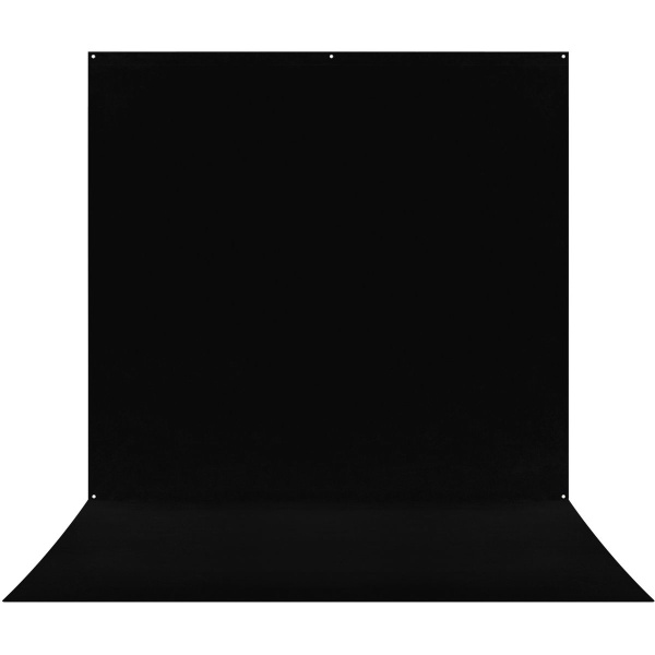 Westcott X-Drop Pro Wrinkle-Resistant Backdrop Kit - Rich Black Sweep (8' X 13')