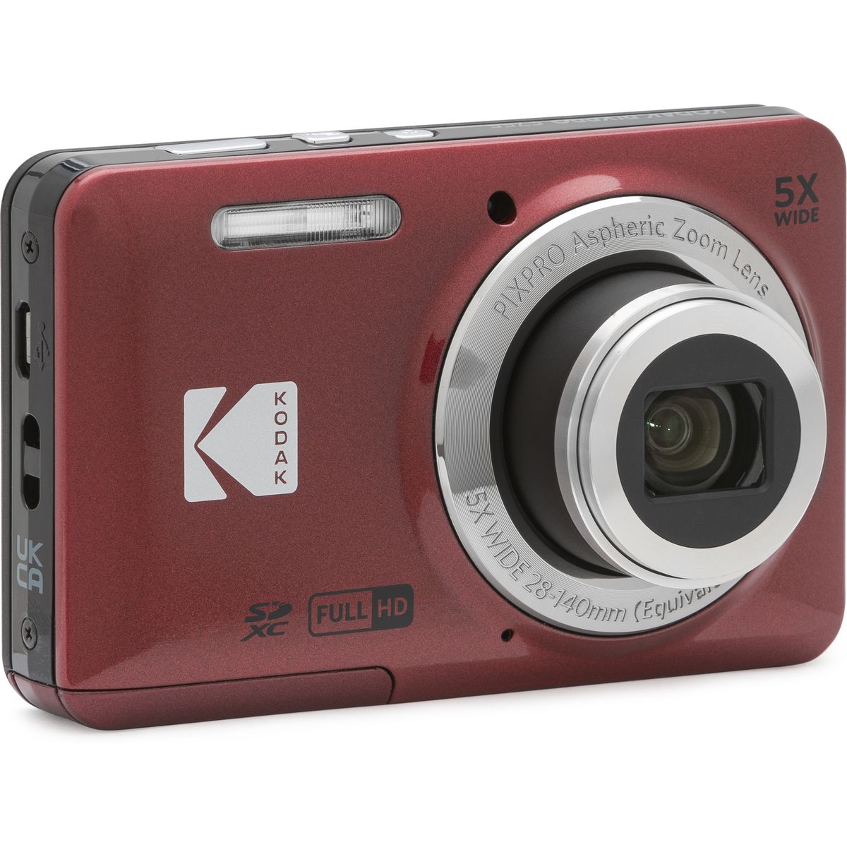 Kodak FZ55 5X Zoom CMOS FHD Li-ion Red - Image 2