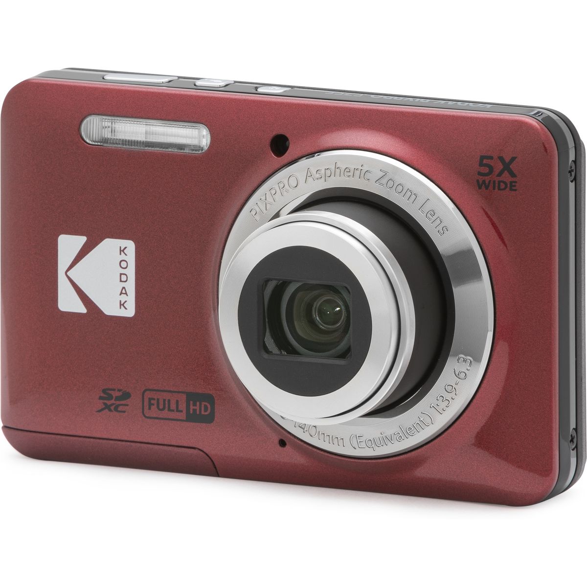 Kodak FZ55 5X Zoom CMOS FHD Li-ion Red - Image 3
