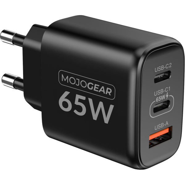 MOJOGEAR Charge+ 65W GAN USB Power Adapter