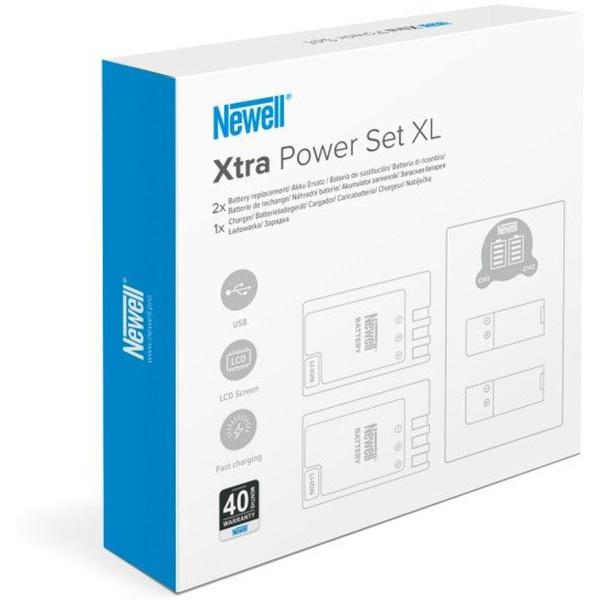 Newell DUAL-Channel Charger Set And 2 LP-E12 Rechargeable Bat Newell dl-USB-C