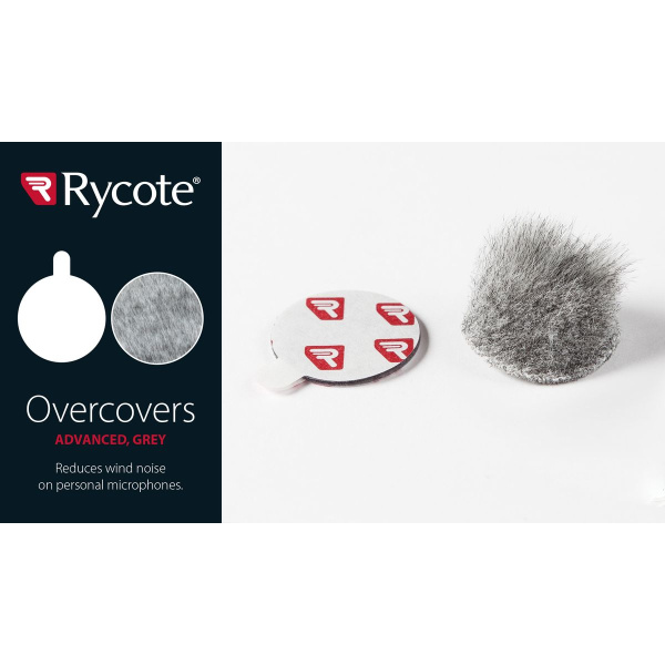 Rycote Overcovers Adv Fur Discs Only Grey (Bag Of 100)