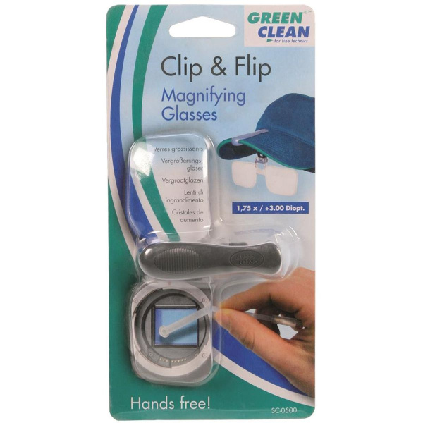 Green Clean Clip&amp;flip - Hands Free Magnifier (12)