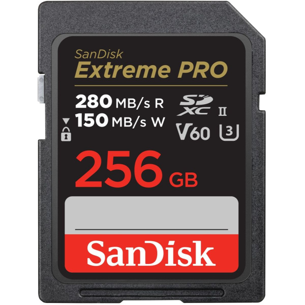 SanDisk Pro 256GB V60 UHS-II SD Cards 280/100MB/s