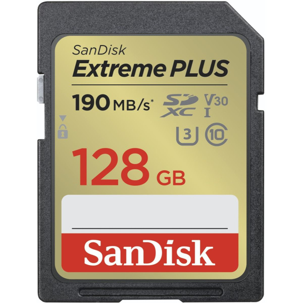 SanDisk Extreme Plus 128GB SDHC Memory Card UHS