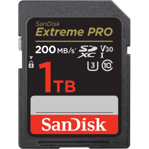 SanDisk Extreme Pro 1TB SDHC Memory Card 200MB/s