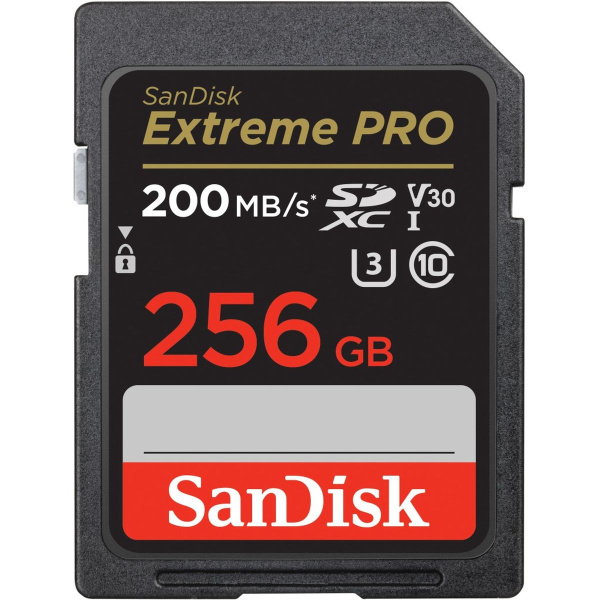 SanDisk SDXC Extreme Pro 256GB 200/90 MB/s V30 Rescue DL