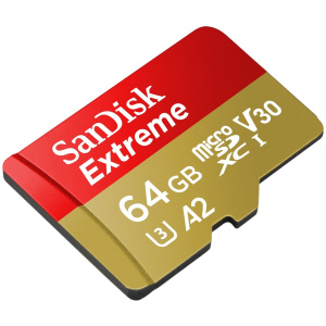 SanDisk Extreme MicroSDXC 64GB SD Adapter Action - Image 2