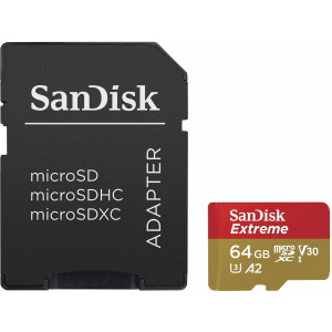 SanDisk Extreme MicroSDXC 64GB SD Adapter Action - Image 4
