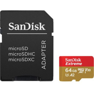 SanDisk Extreme MicroSDXC 64GB+SD Adapter 170MB - Image 3