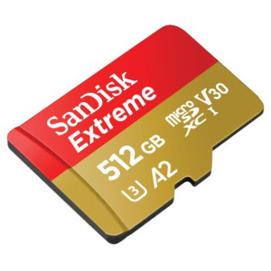 SanDisk Extreme MicroSDXC 512GB+SD Adapater A2 U - Image 2