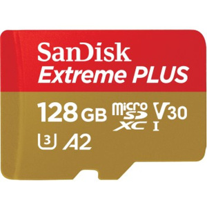 SanDisk Extreme Plus MicroSDXC 128GB+SD Adapter