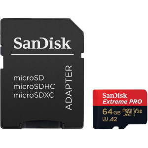 SanDisk Extreme Pro MicroSDXC 64GB+SD Adapter A2 - Image 4