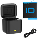 Telesin Triple Battery Charger Box + 1 GoPro 9/10/11/12 Battery