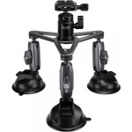 Telesin 3-Arm Suction Mount For GoPro+camera 3 Suction Cups