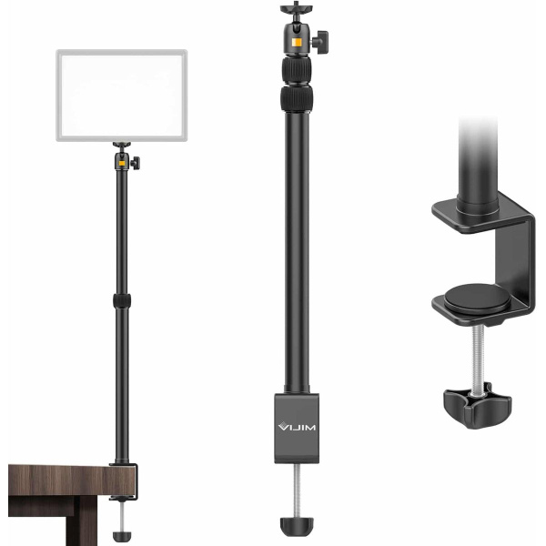 VIJIM LS01 Extendable Lamp Stand w/ Table Clamp