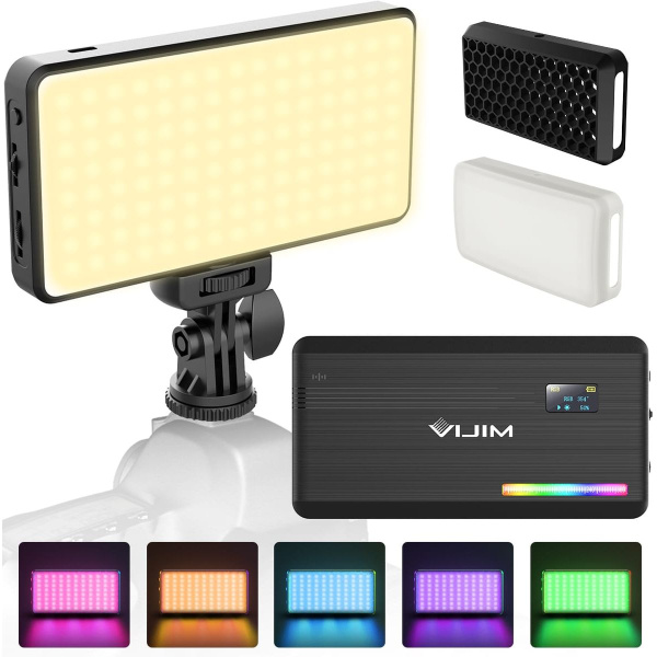 VIJIM VL196 RGB Premium Multi Color LED Video Lamp Metal