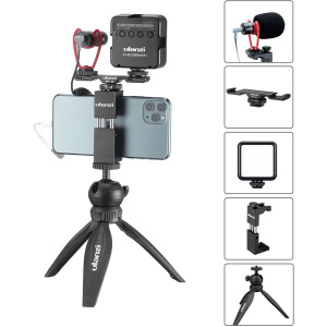 Ulanzi Smartphone Vlog Kit Extra Tripod + Holder + LED+ Mic