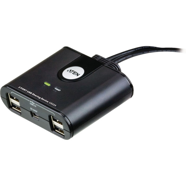 Aten 2-Port USB Switch Black
