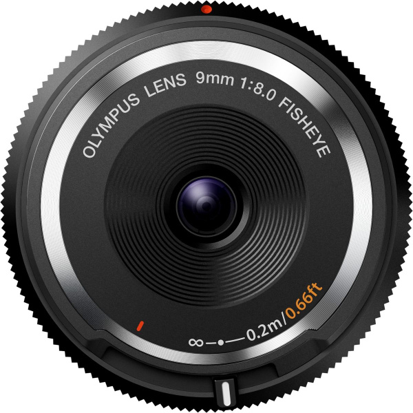 Olympus Body Cap Lens 9mm f/8.0 Fisheye / BCL-0980 Black