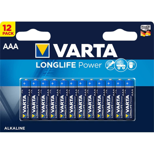 Varta Alkaline Battery AAA 1.5 V High Energy 12-pack