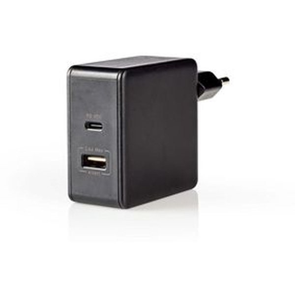 Nedis Thuislader 3.0 A USB / USB-C Power Delivery 45 W BK