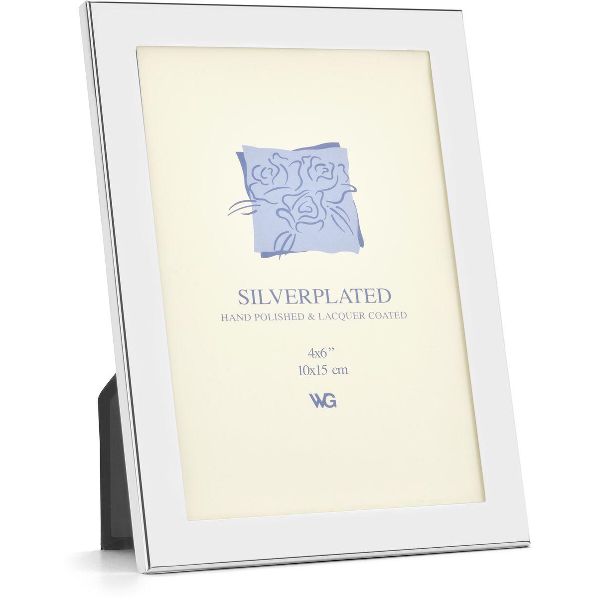 Weisz Frame Silver Plated Smooth Flat 10x15cm