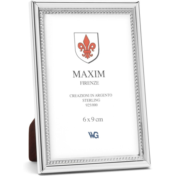 Maxim Frame Silver 925 Narrow Pearl 6x9cm