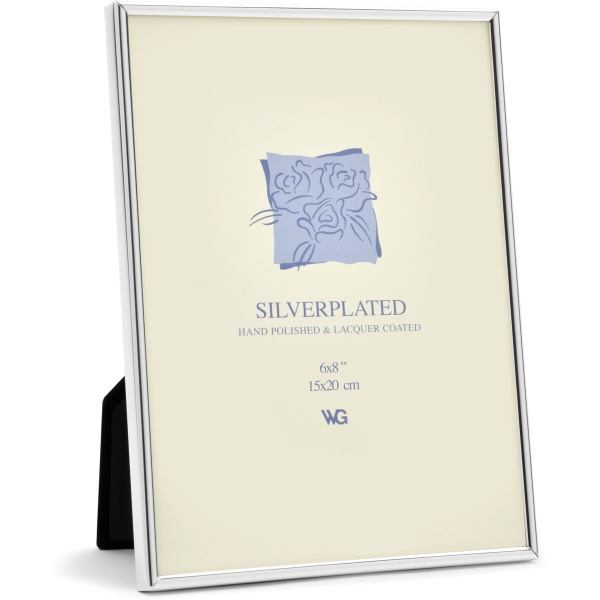 Weisz Frame Silver Plated Half Round Narrow 15x20cm