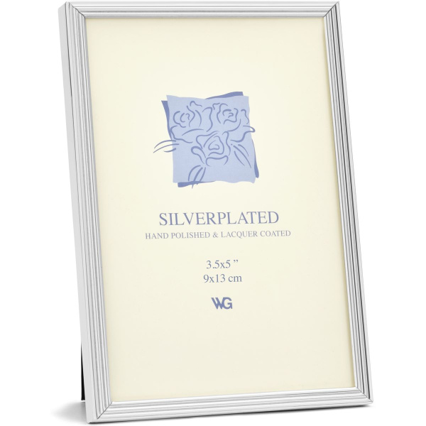Weisz Frame Silver Plated Ridge 9x13cm