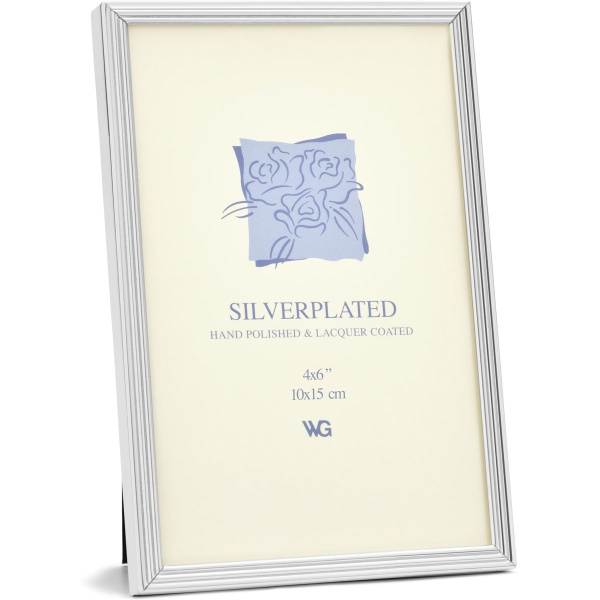 Weisz Frame Silver Plated Ridge 10x15cm