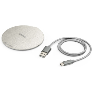 Hama Wireless Charger FC10 Metal Creme-White - Image 2