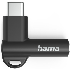 Hama Aux-Adapter USB-C-3.5mm Jack Connection 90 Hoekstekker Black - Image 4